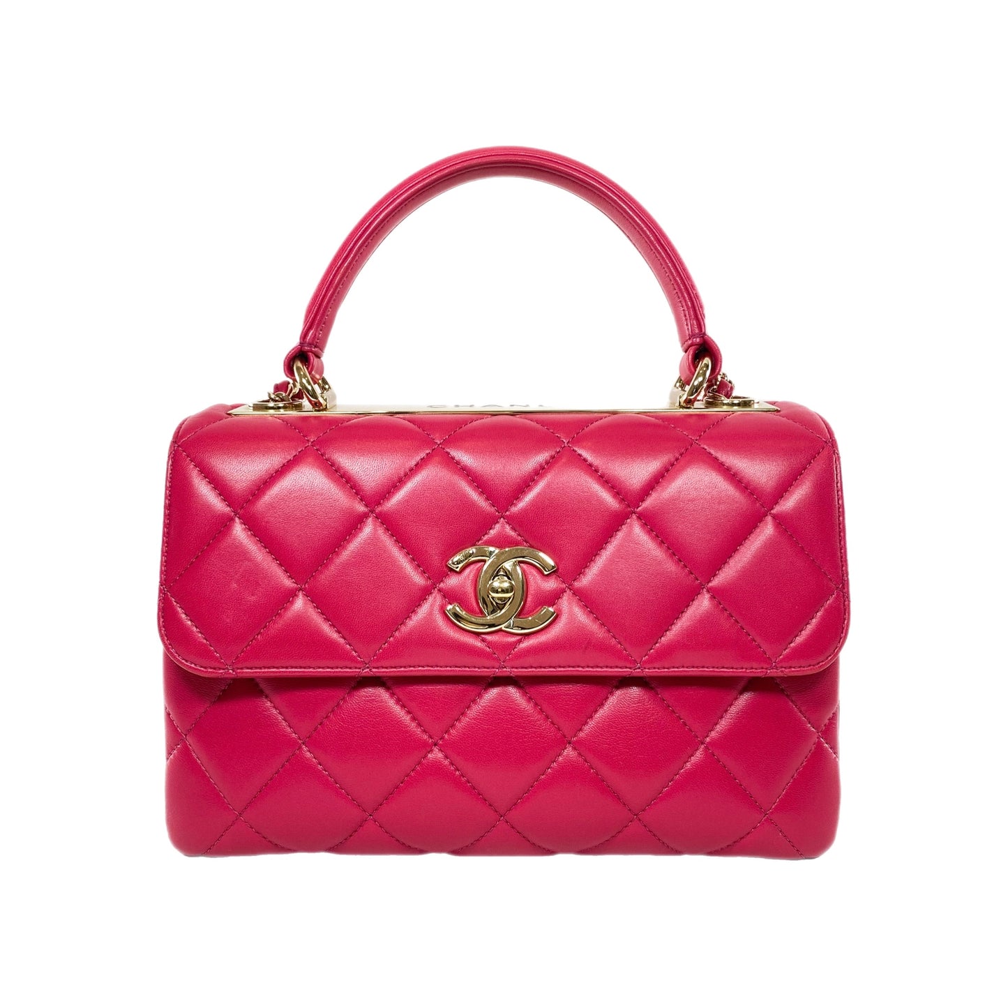 Chanel Medium Dark Pink Trendy Bag