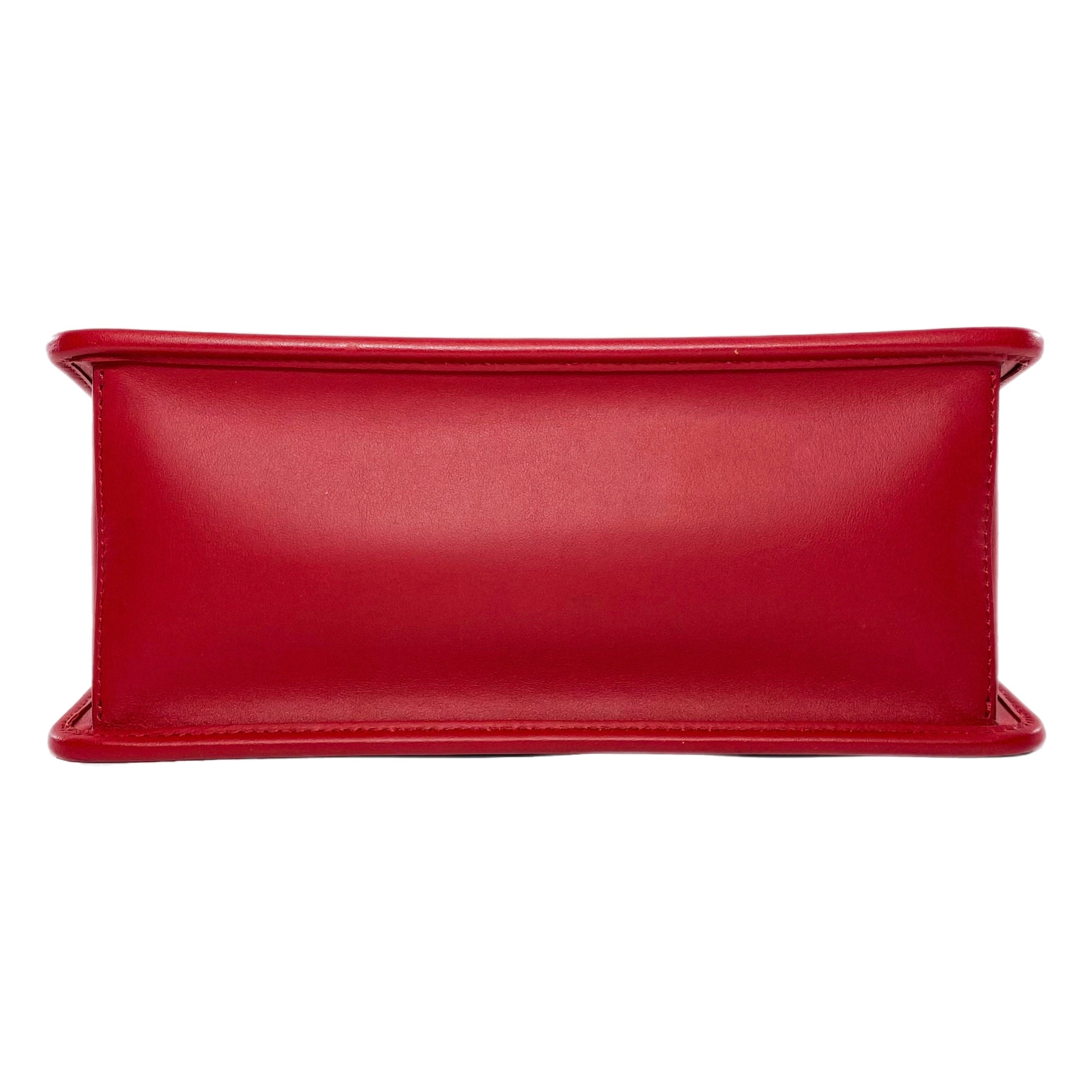 Fendi Red Kan I F Logo Shoulder Bag