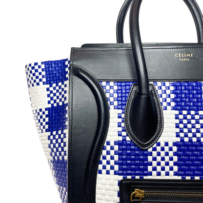 Celine Tricolor Leather Luggage Tote