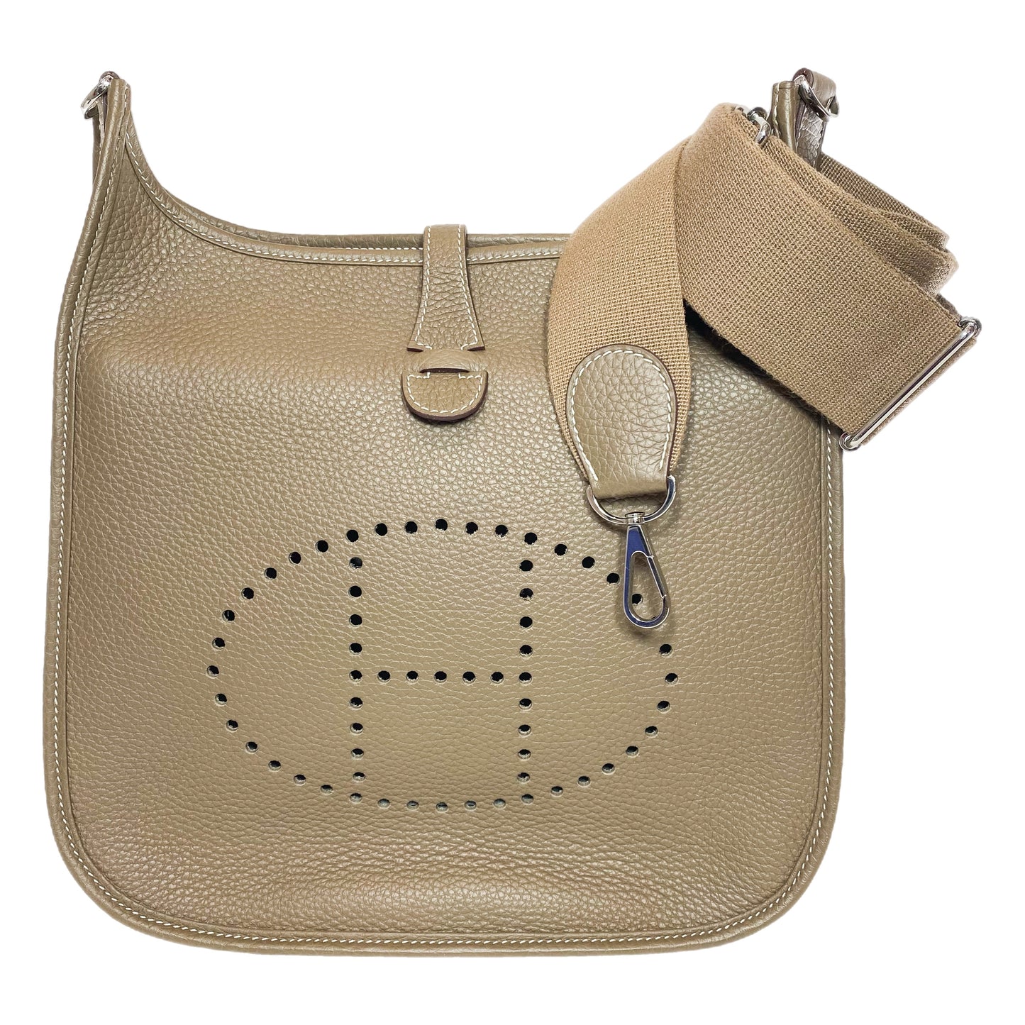 Hermes Evelyne Etoupe PM Palladium Hardware