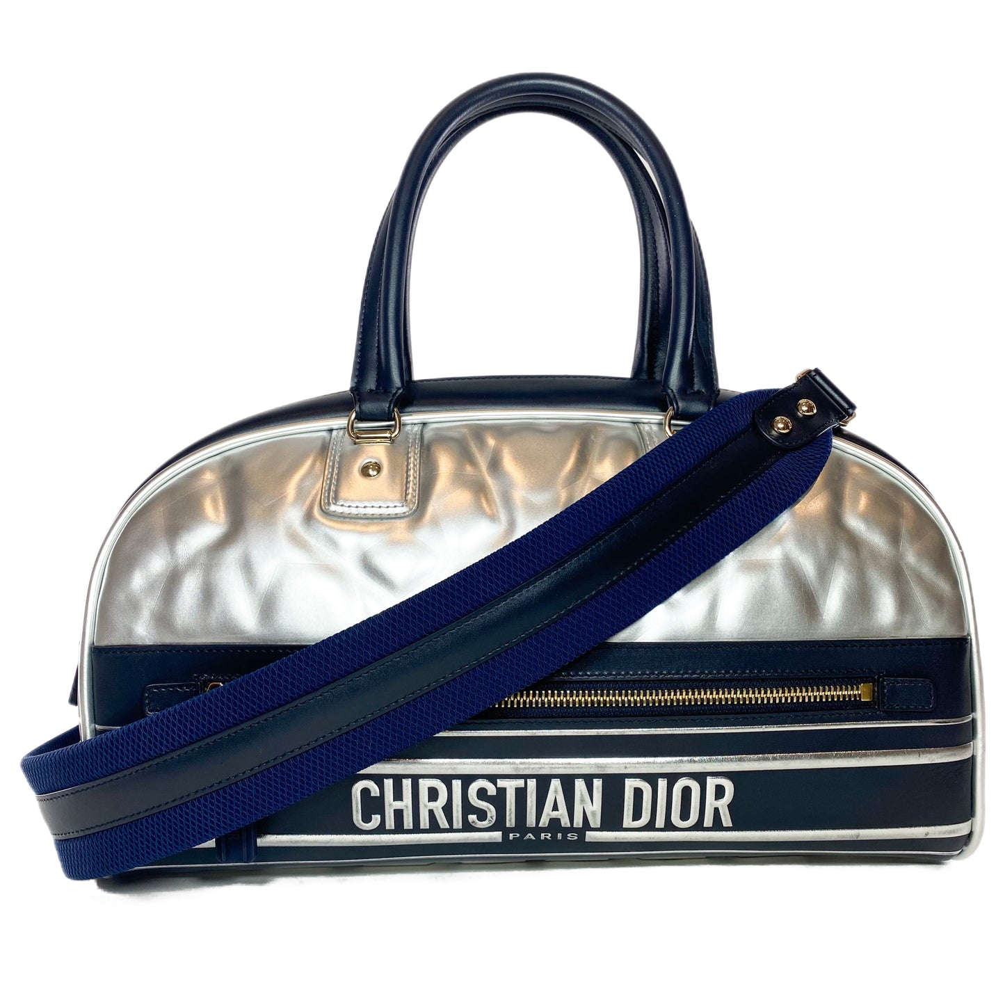 Dior Padded Etoile Medium Vibe Zip Bowling Bag
