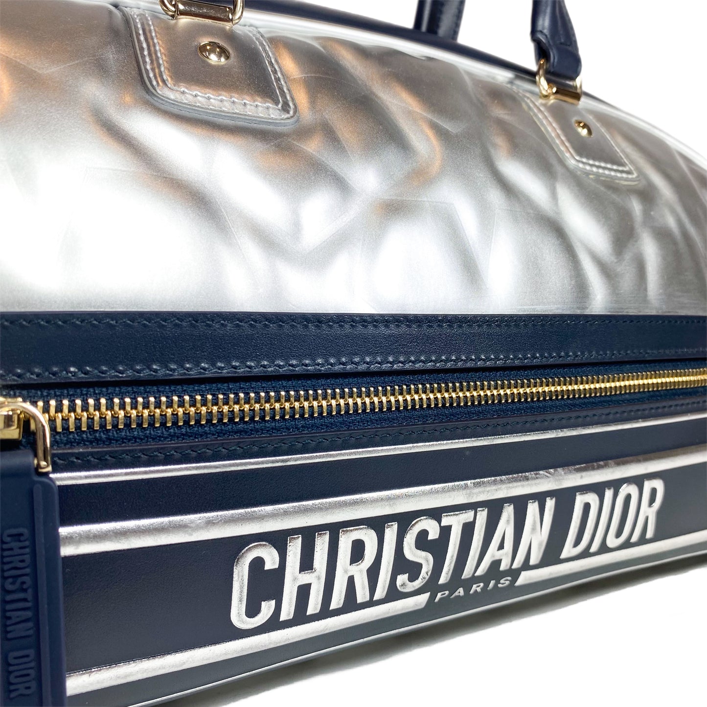 Dior Padded Etoile Medium Vibe Zip Bowling Bag