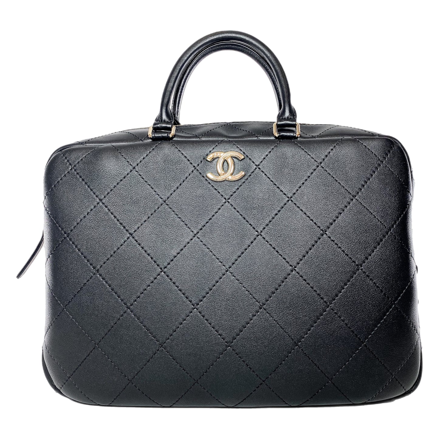 Chanel Black Bowling Bag