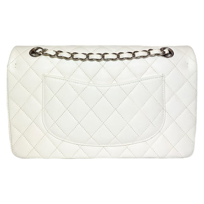 Chanel White Medium Double Flap Bag