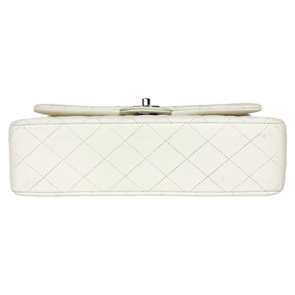 Chanel White Medium Double Flap Bag