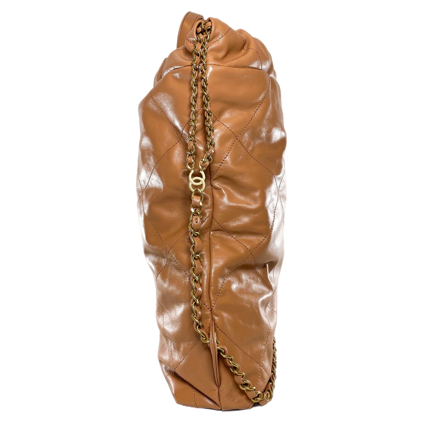 Chanel 22 Camel Quilted Backpack