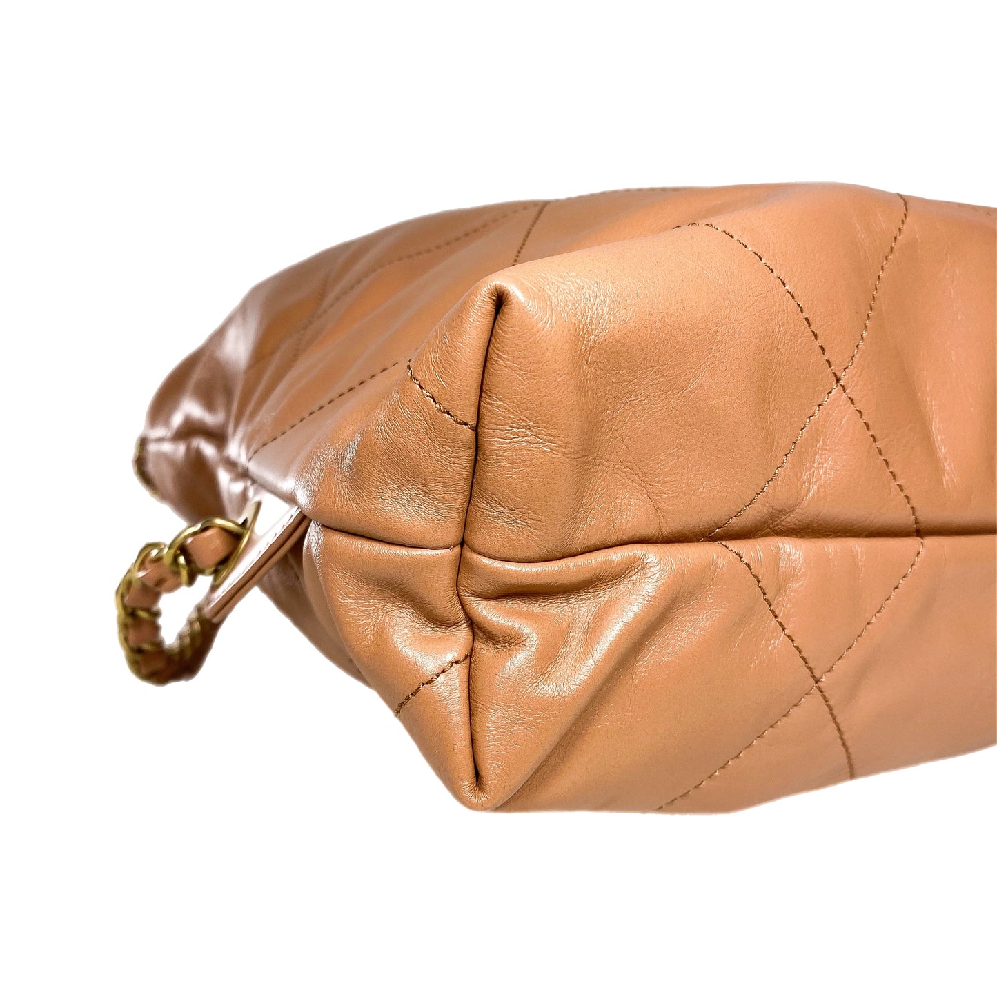 Chanel 22 Camel Quilted Backpack