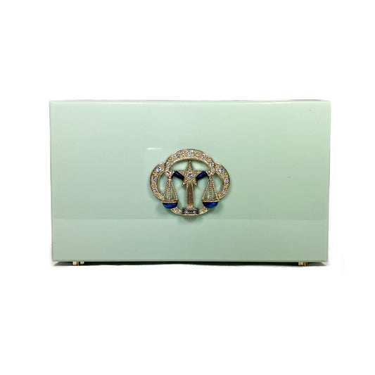 Charlotte Olympia Pistachio Libra Zodiac Clutch