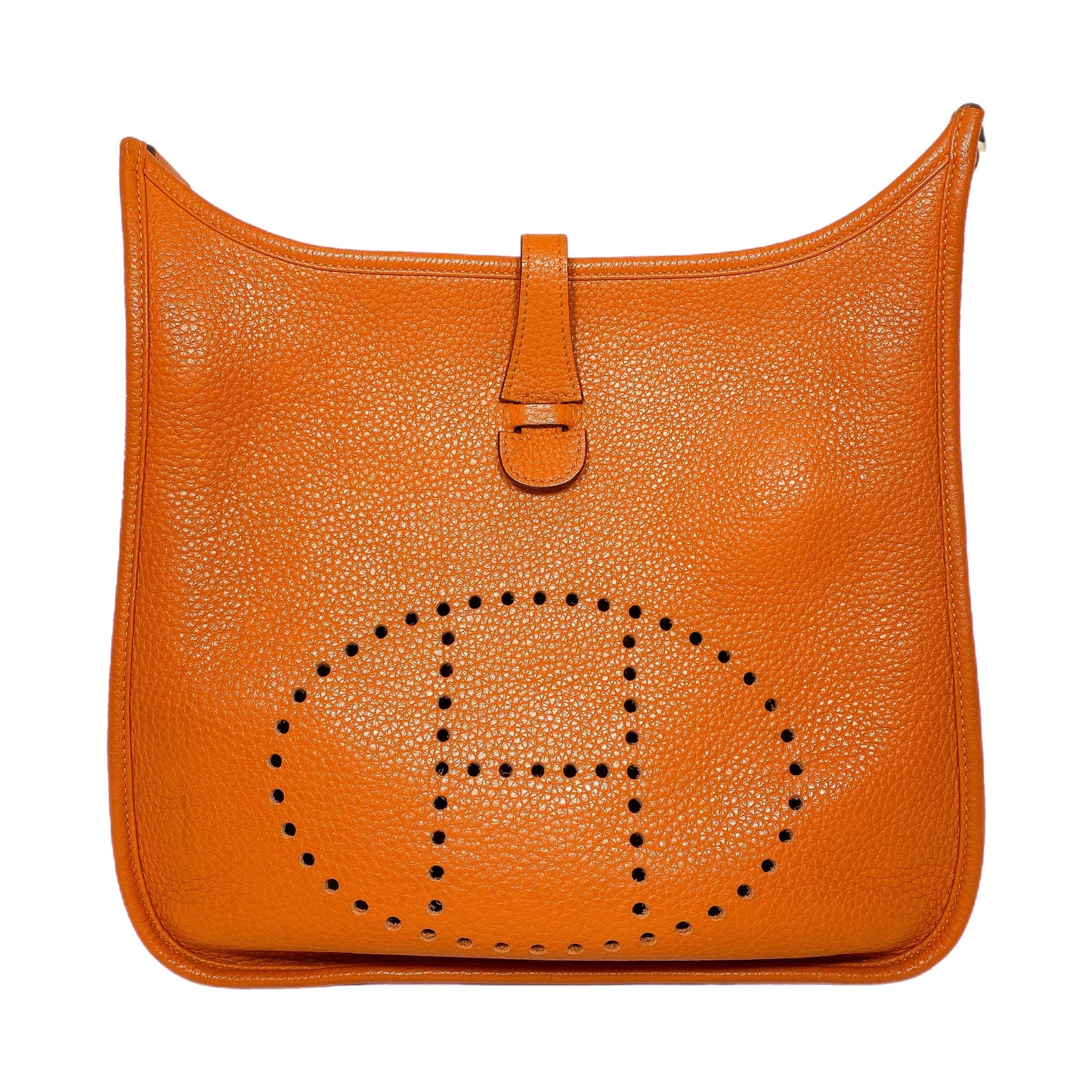 Hermes Evelyne PM Orange Palladium Hardware