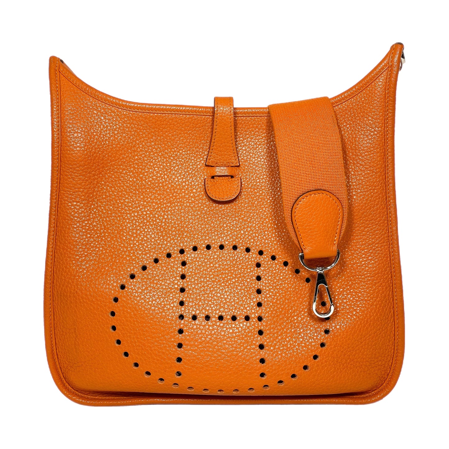 Hermes Evelyne PM Orange Palladium Hardware