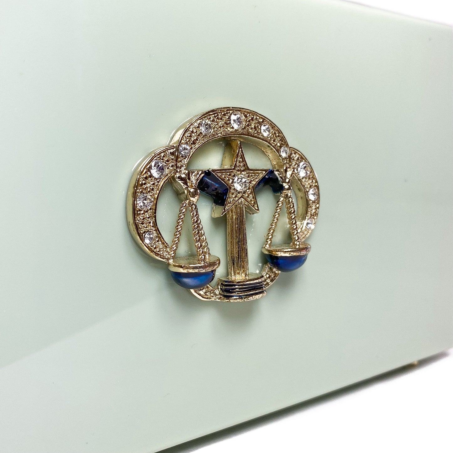 Charlotte Olympia Pistachio Libra Zodiac Clutch