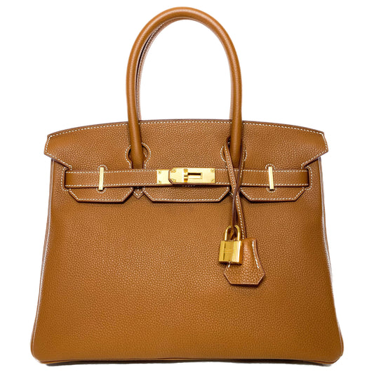 Hermes Birkin 30 Gold Togo Gold Hardware
