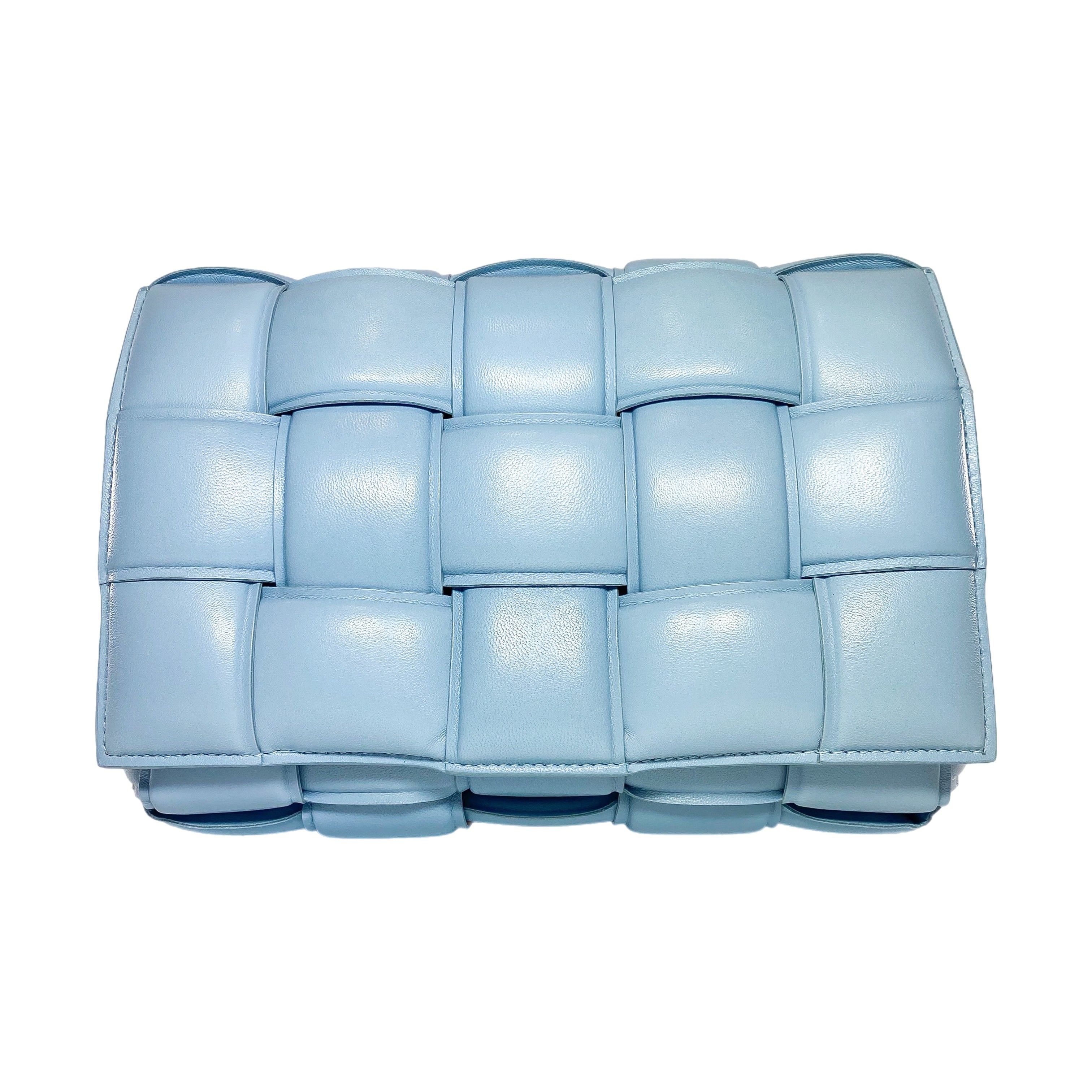 Bottega Veneta Light Blue Padded Cassette Bag