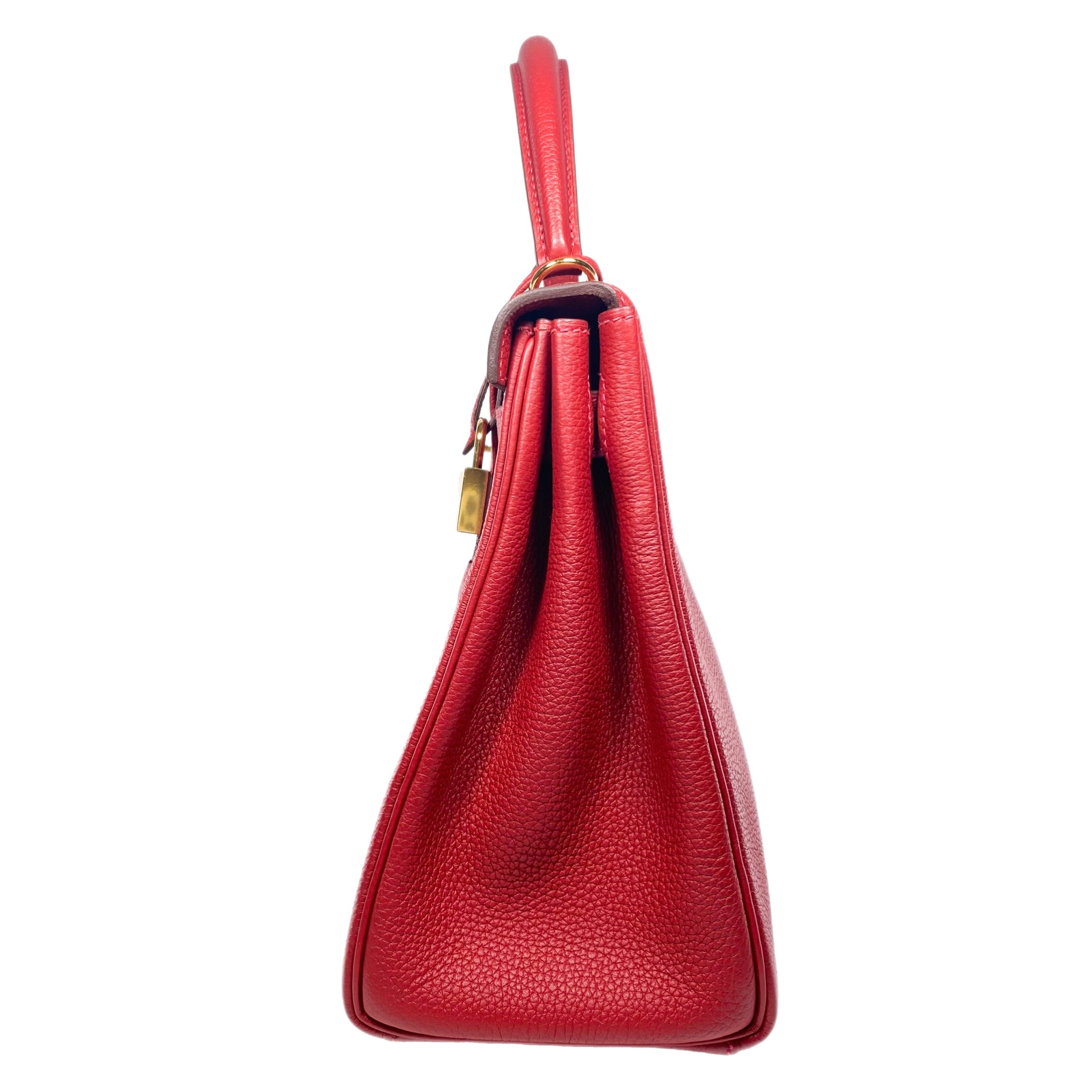 Hermes Kelly 28 Rouge Garance Togo