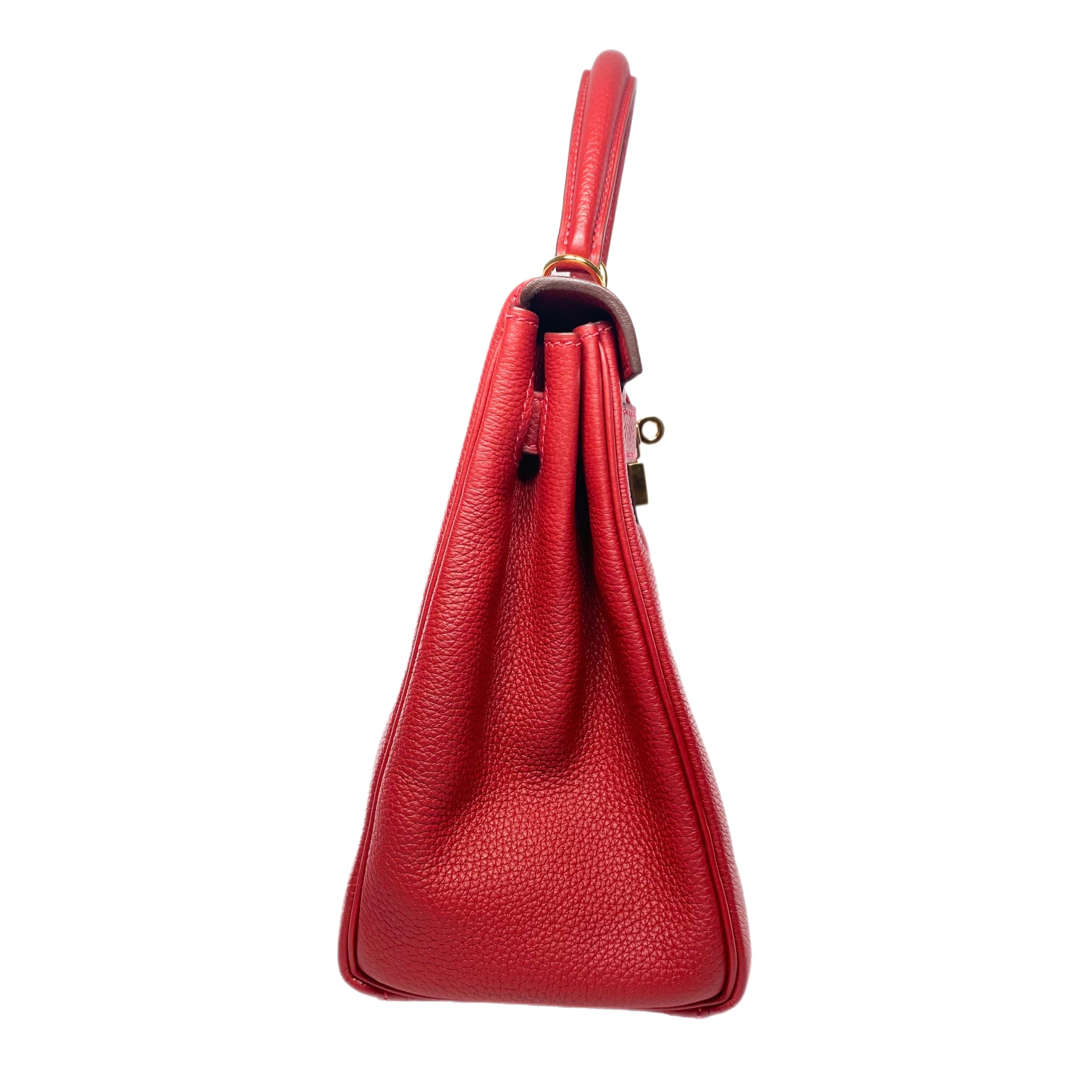 Hermes Kelly 28 Rouge Garance Togo