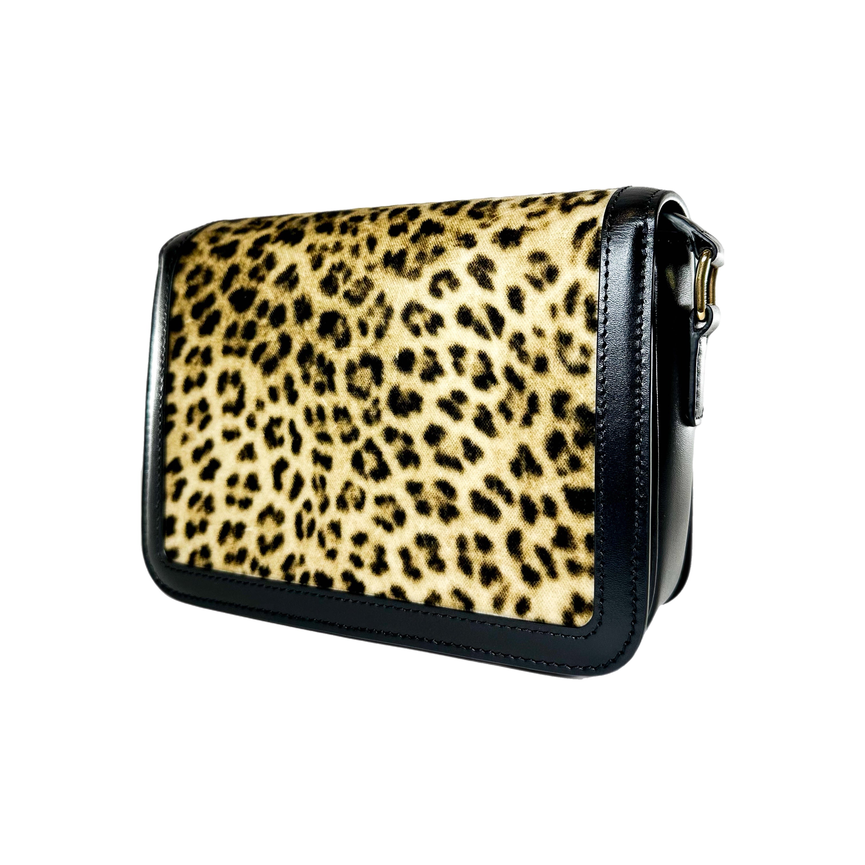 Celine Leopard Teen Triomphe Bag
