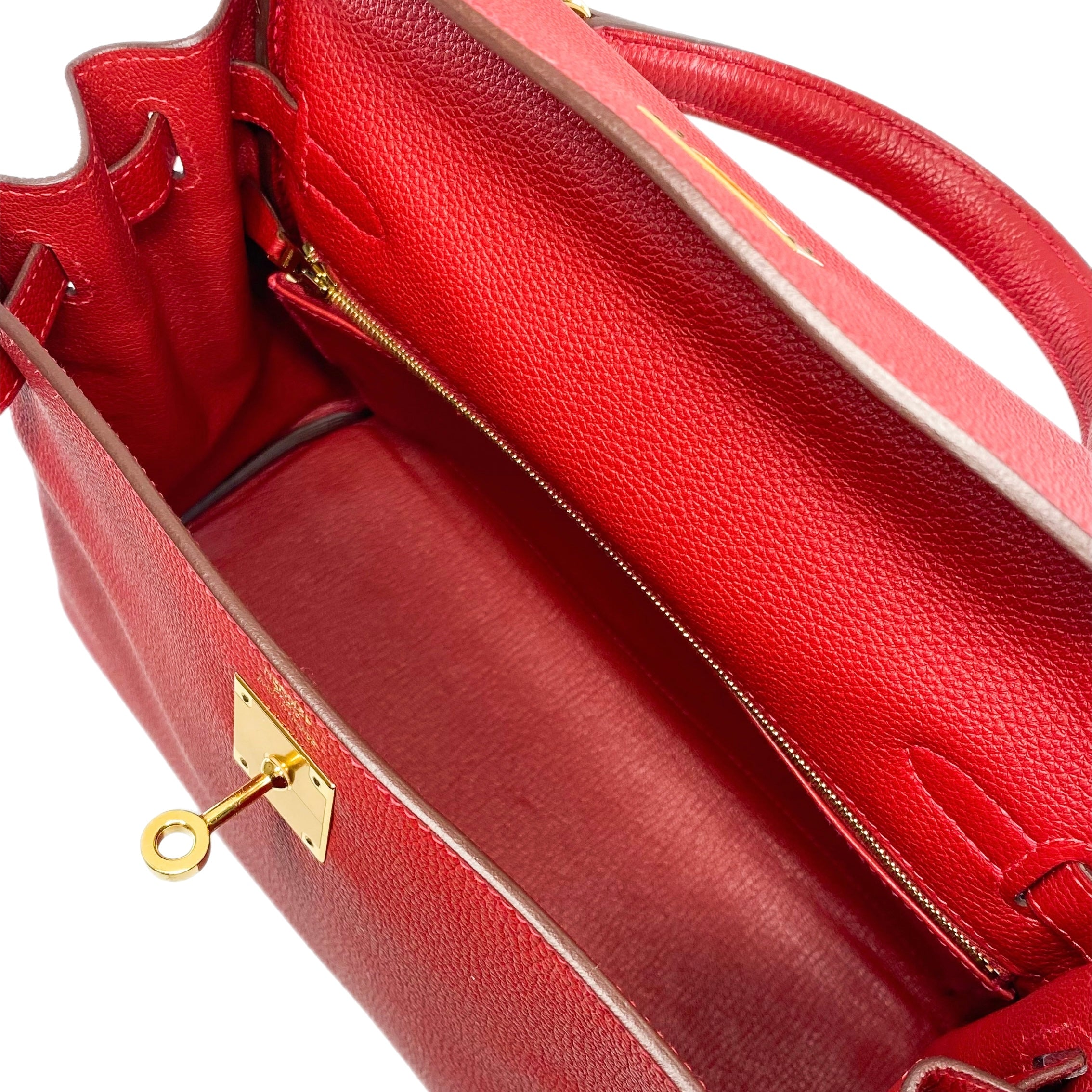 Hermes Kelly 28 Rouge Garance Togo