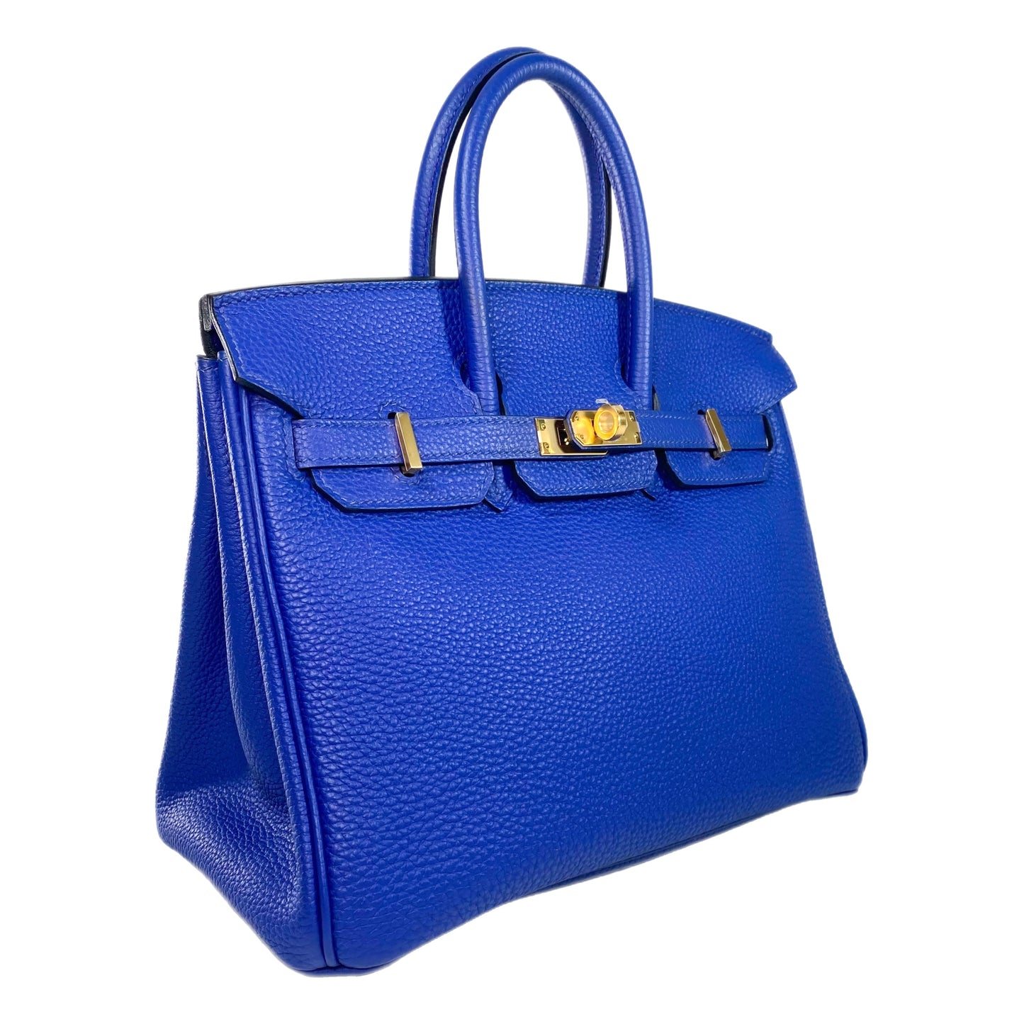 Hermes Birkin 25 Bleu Electric Togo Gold Hardware