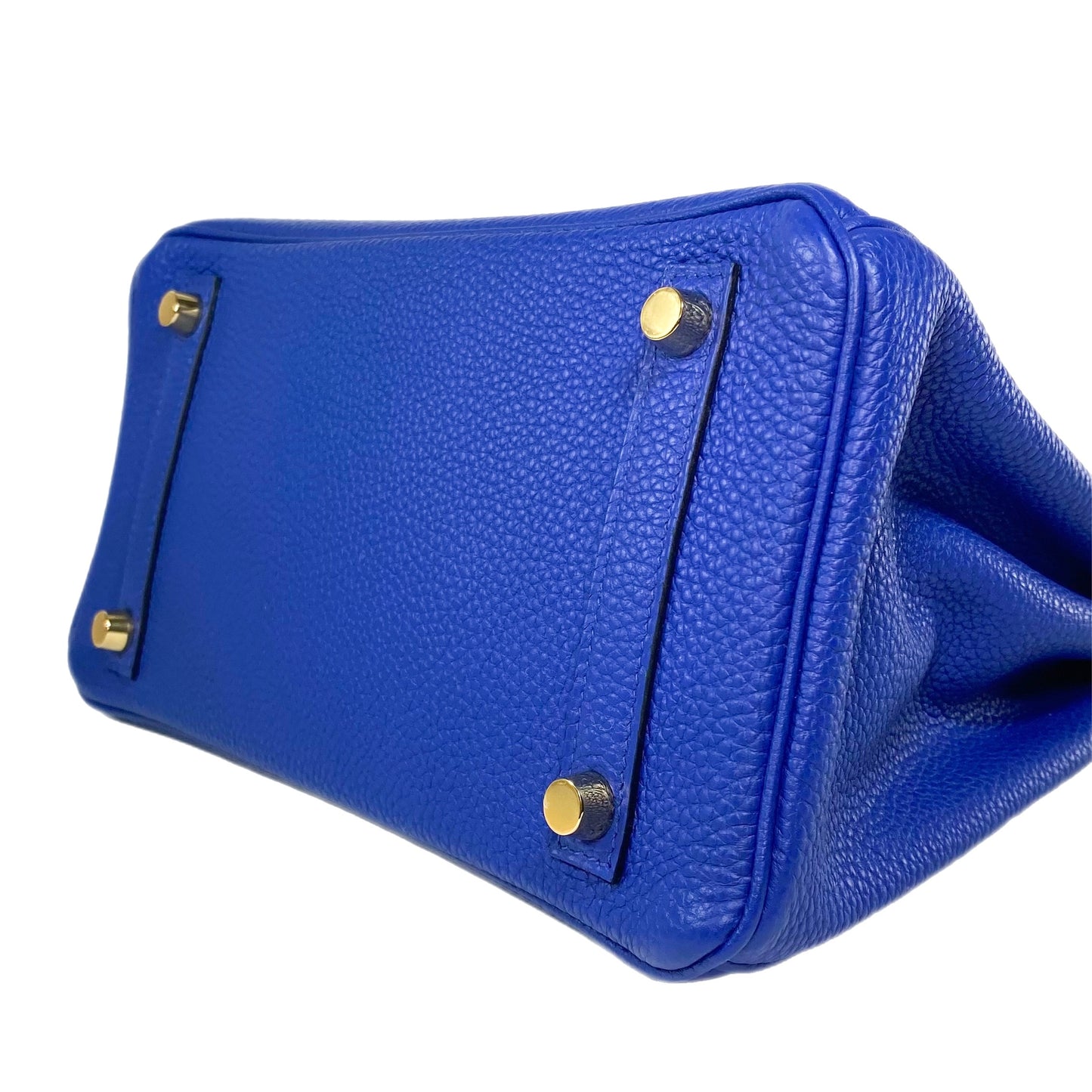 Hermes Birkin 25 Bleu Electric Togo Gold Hardware