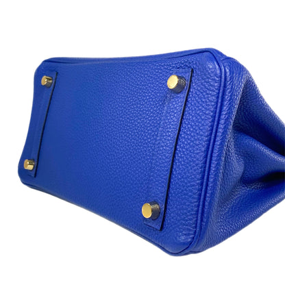 Hermes Birkin 25 Bleu Electric Togo Gold Hardware