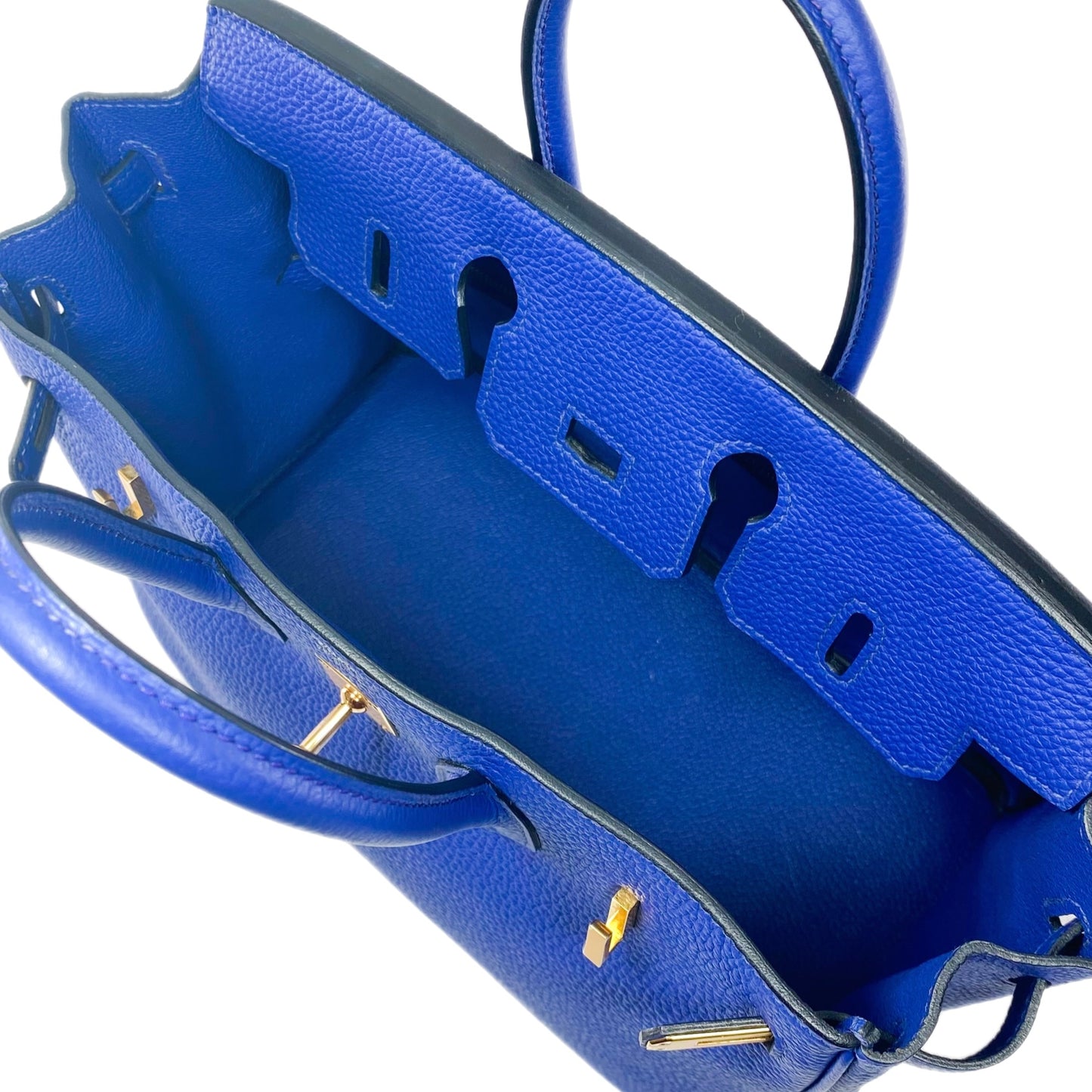 Hermes Birkin 25 Bleu Electric Togo Gold Hardware