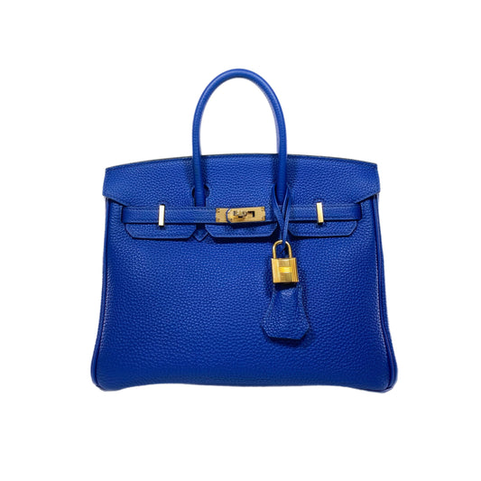 Hermes Birkin 25 Bleu Electric Togo Gold Hardware
