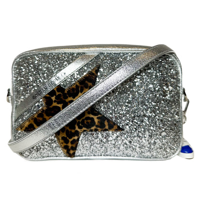 Golden Goose Silver Logo Star Crossbody Bag