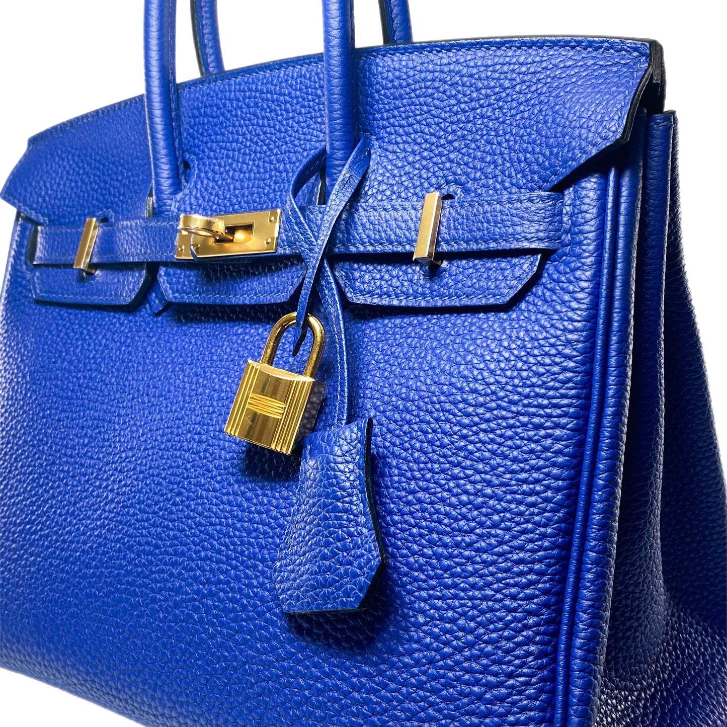 Hermes Birkin 25 Bleu Electric Togo Gold Hardware
