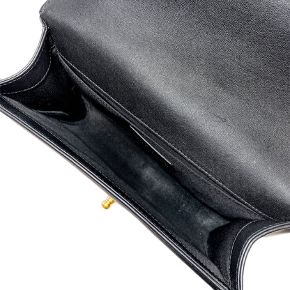 Chanel Black Tweed Lambskin Quilted Braided Jacket Boy Flap Bag