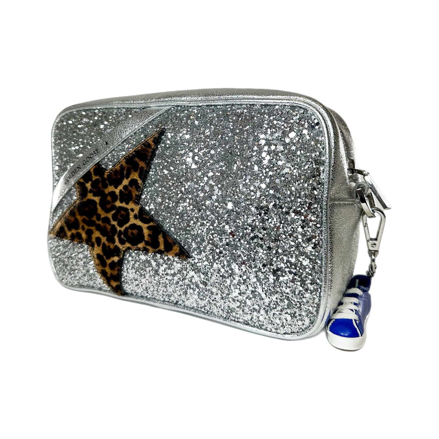 Golden Goose Silver Logo Star Crossbody Bag