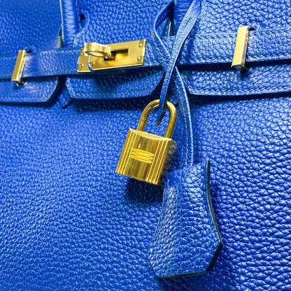 Hermes Birkin 25 Bleu Electric Togo Gold Hardware