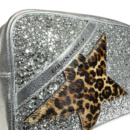 Golden Goose Silver Logo Star Crossbody Bag