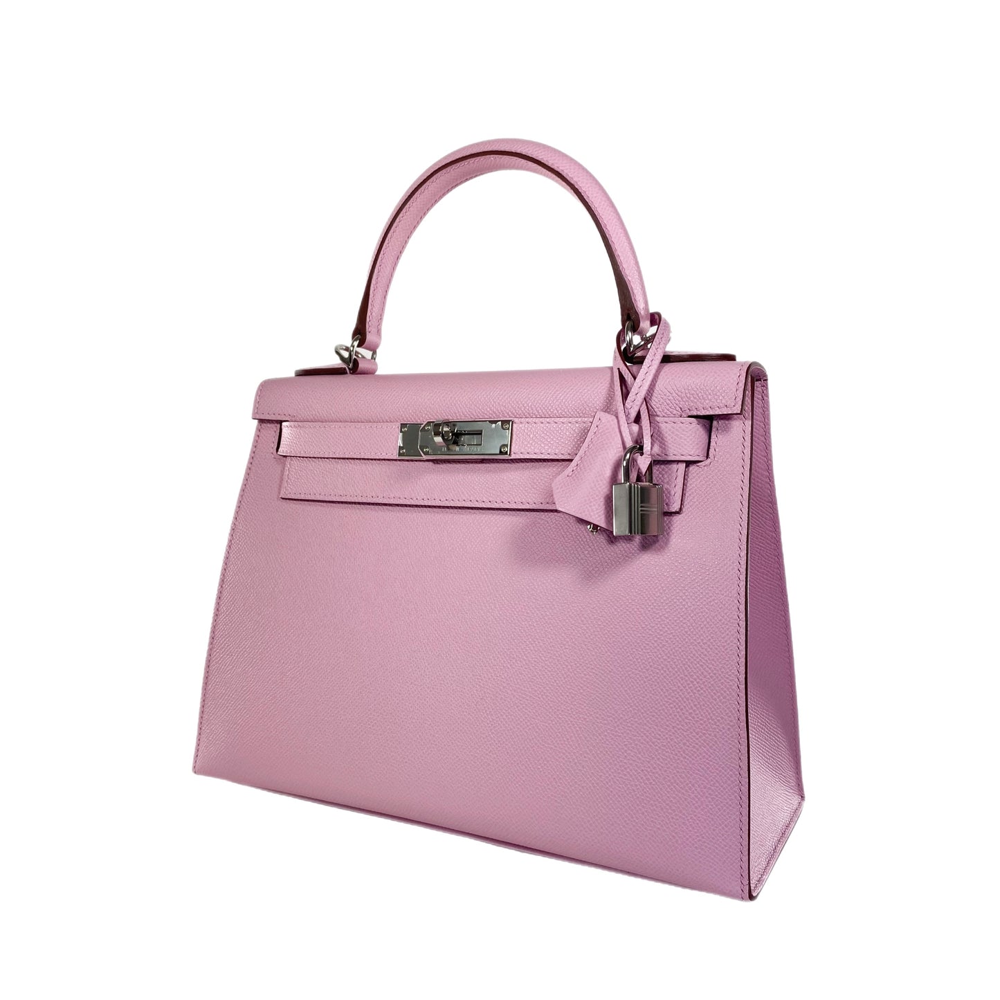 Hermes Kelly Sellier 28 Mauve Sylvestre Epsom Palladium Hardware