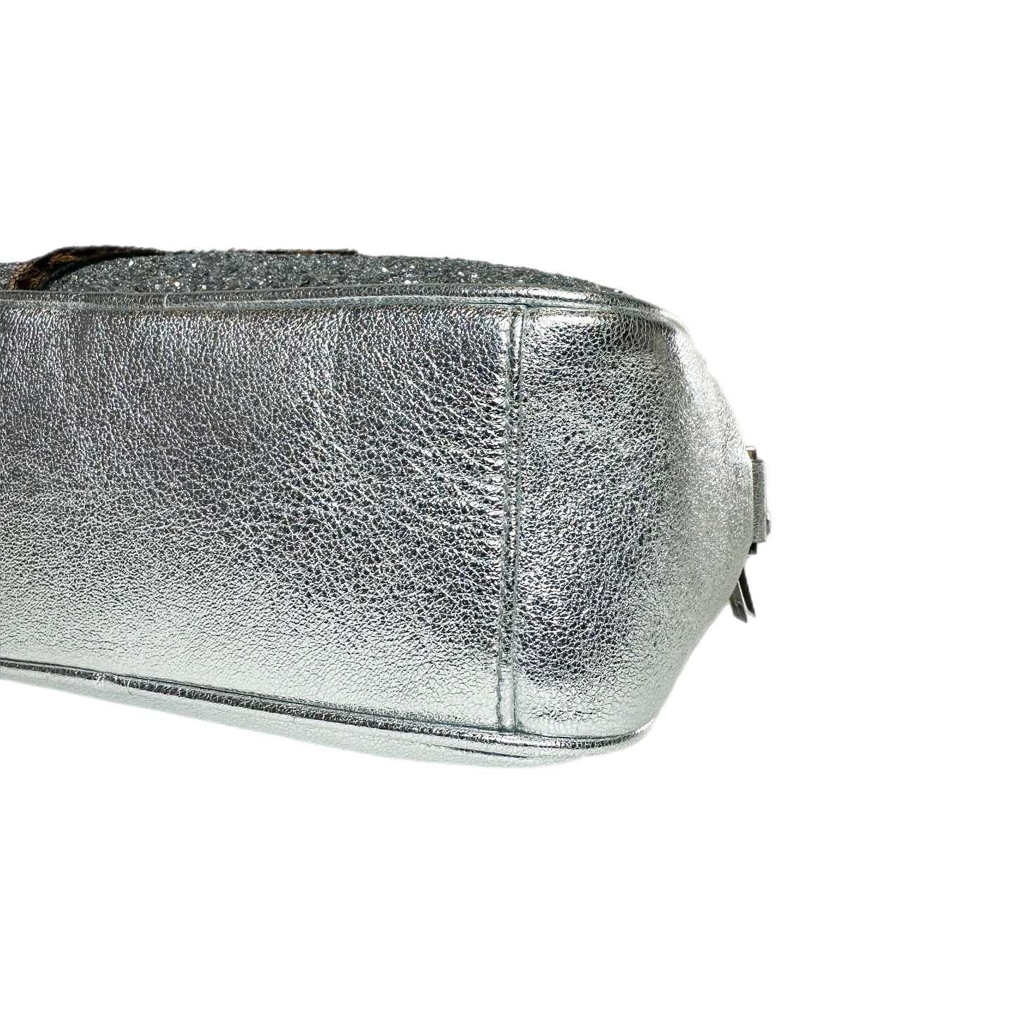 Golden Goose Silver Logo Star Crossbody Bag