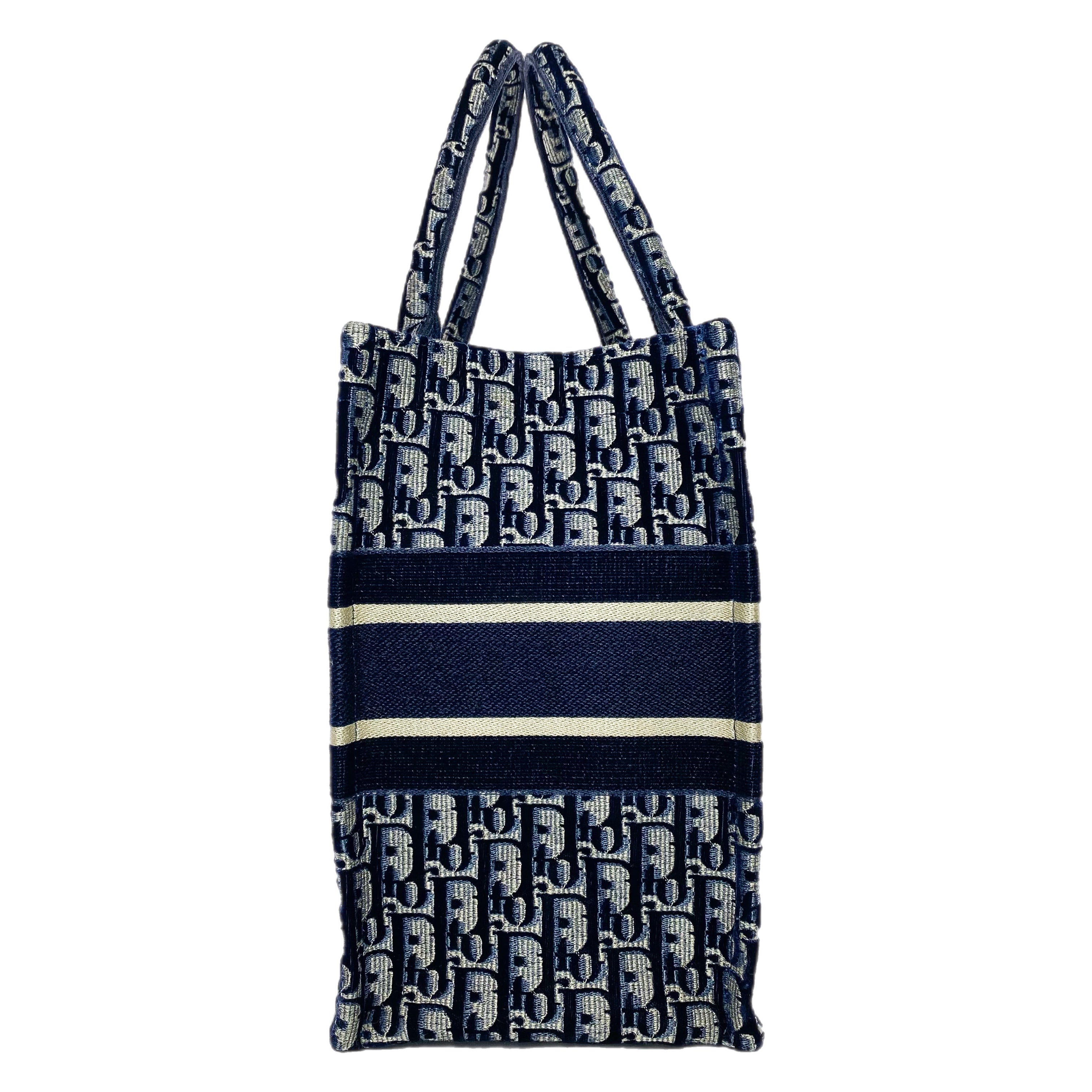 バッグ Christian Dior Christian Dior Pre-Owned 2020 Oblique-pattern Holdall Bag | Blue