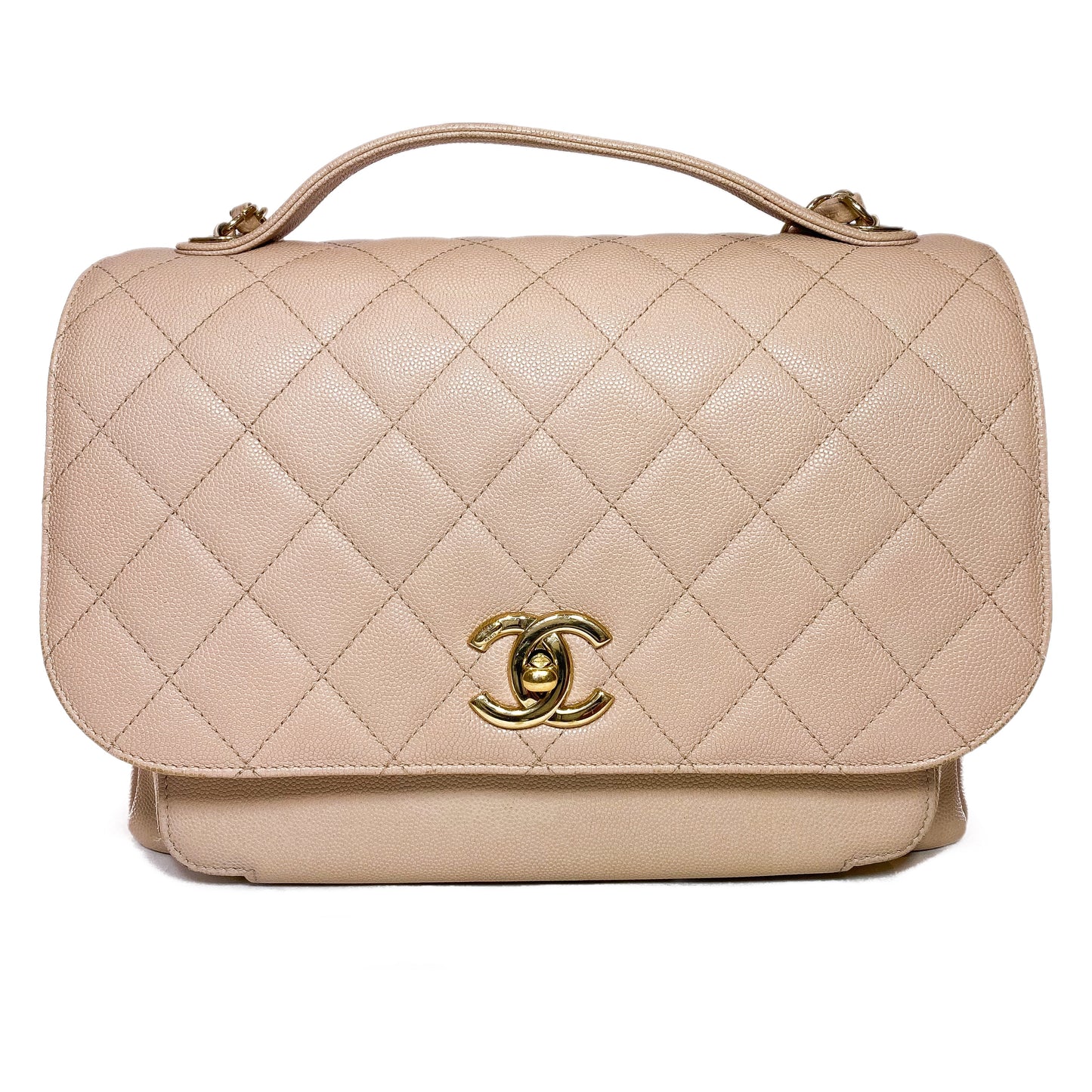 Chanel Beige Business Affinity Flap Bag