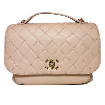 Chanel Beige Business Affinity Flap Bag