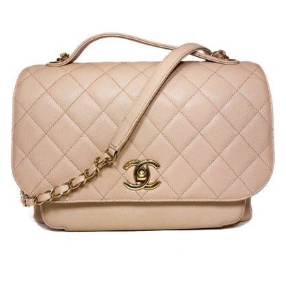 Chanel Beige Business Affinity Flap Bag