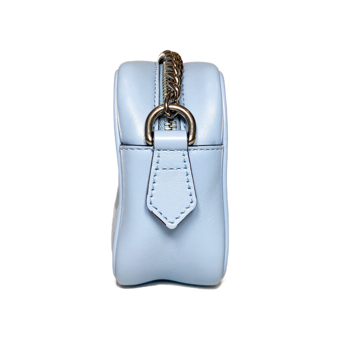 Gucci Light Blue Mini GG Marmont Chain Shoulder Bag