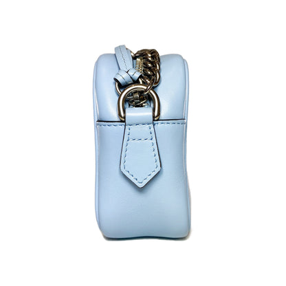 Gucci Light Blue Mini GG Marmont Chain Shoulder Bag