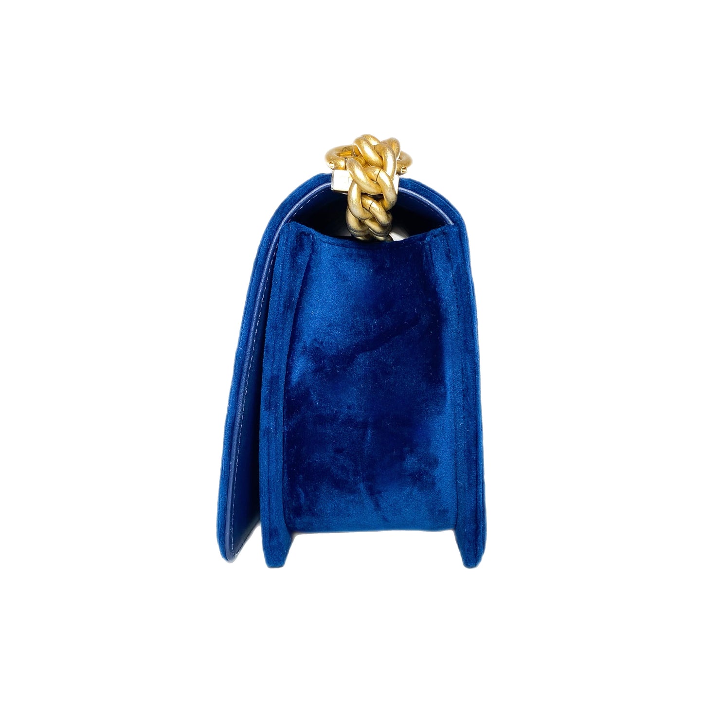 Chanel Royal Blue Velvet Boy Bag