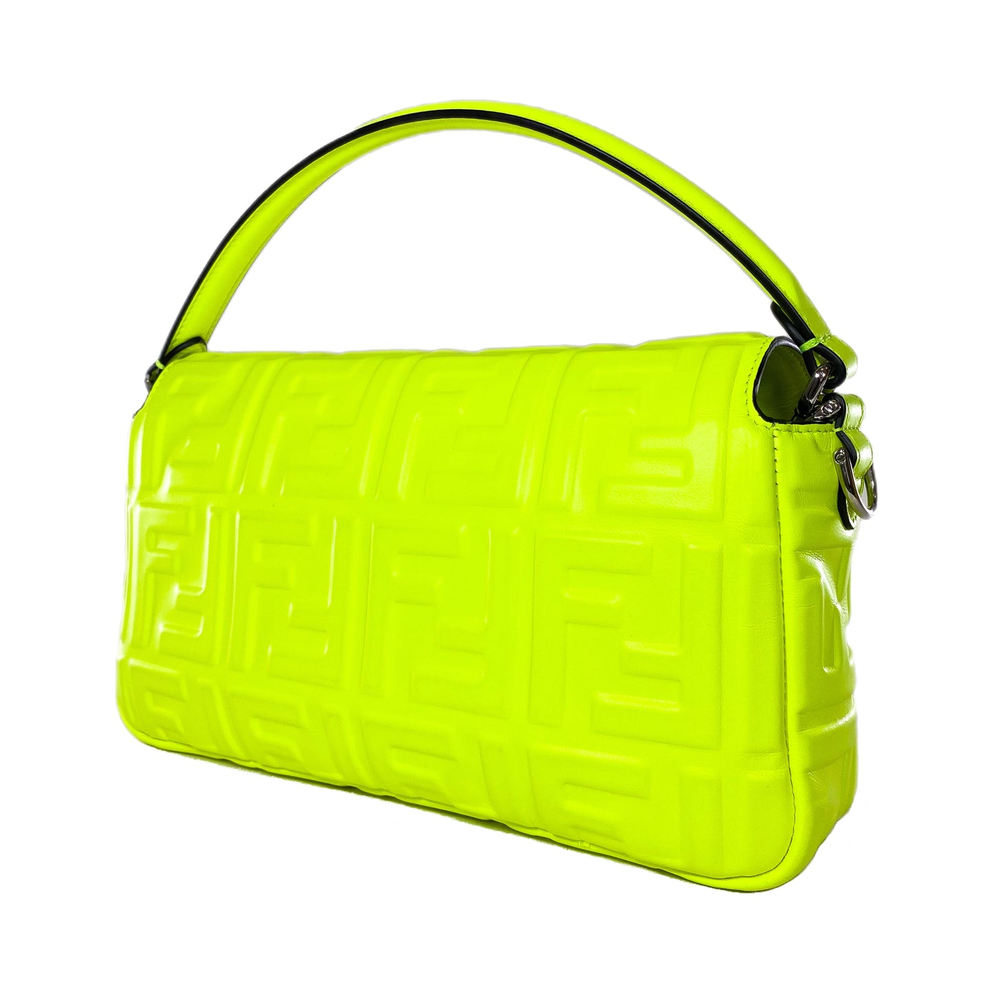 Fendi x Marc Jacobs Neon Yellow Quilted Baguette