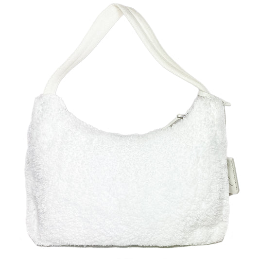 Prada White Terry Cloth Re-Edition Hobo Bag