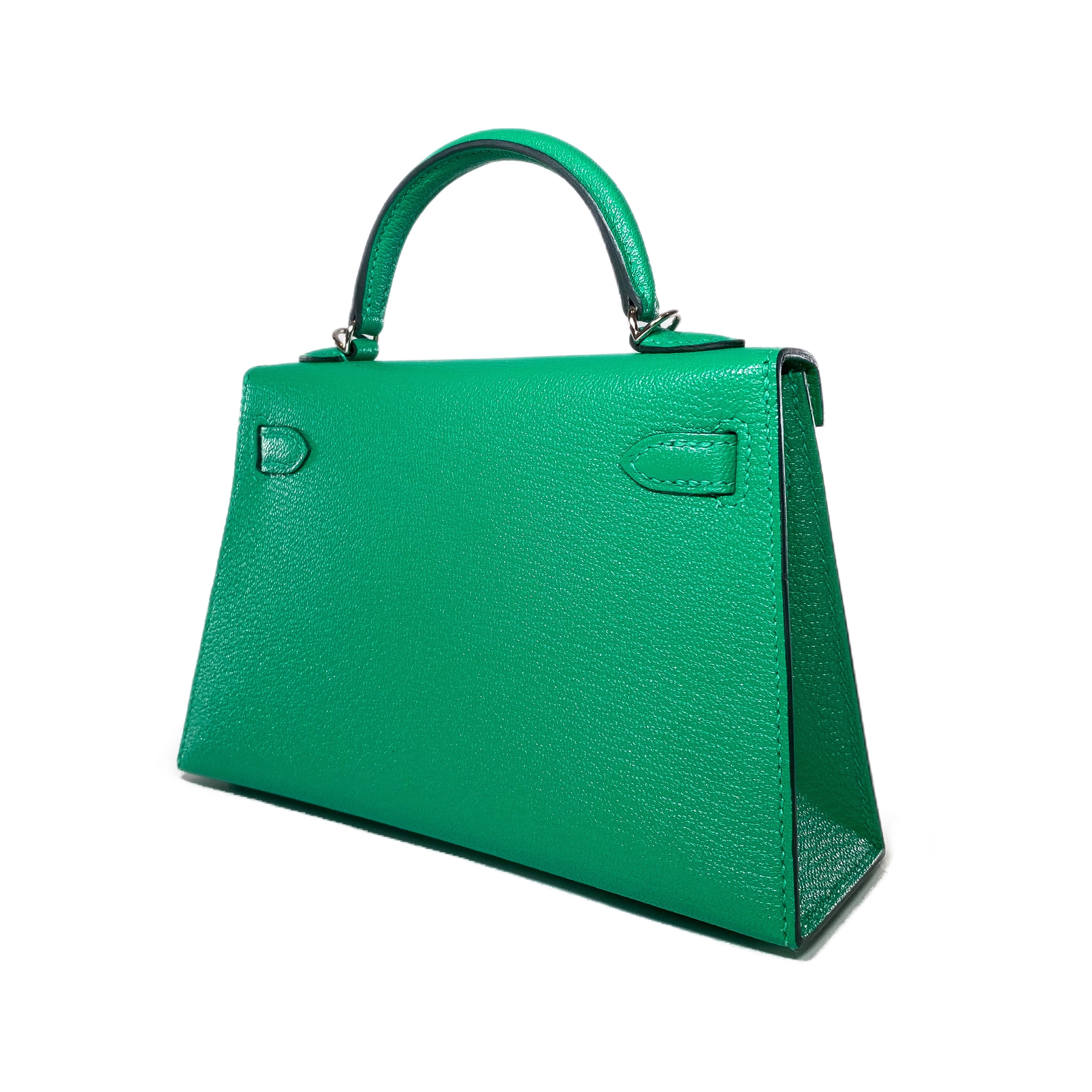 Hermes Mini Kelly 20 Menthe Chevre Palladium Hardware