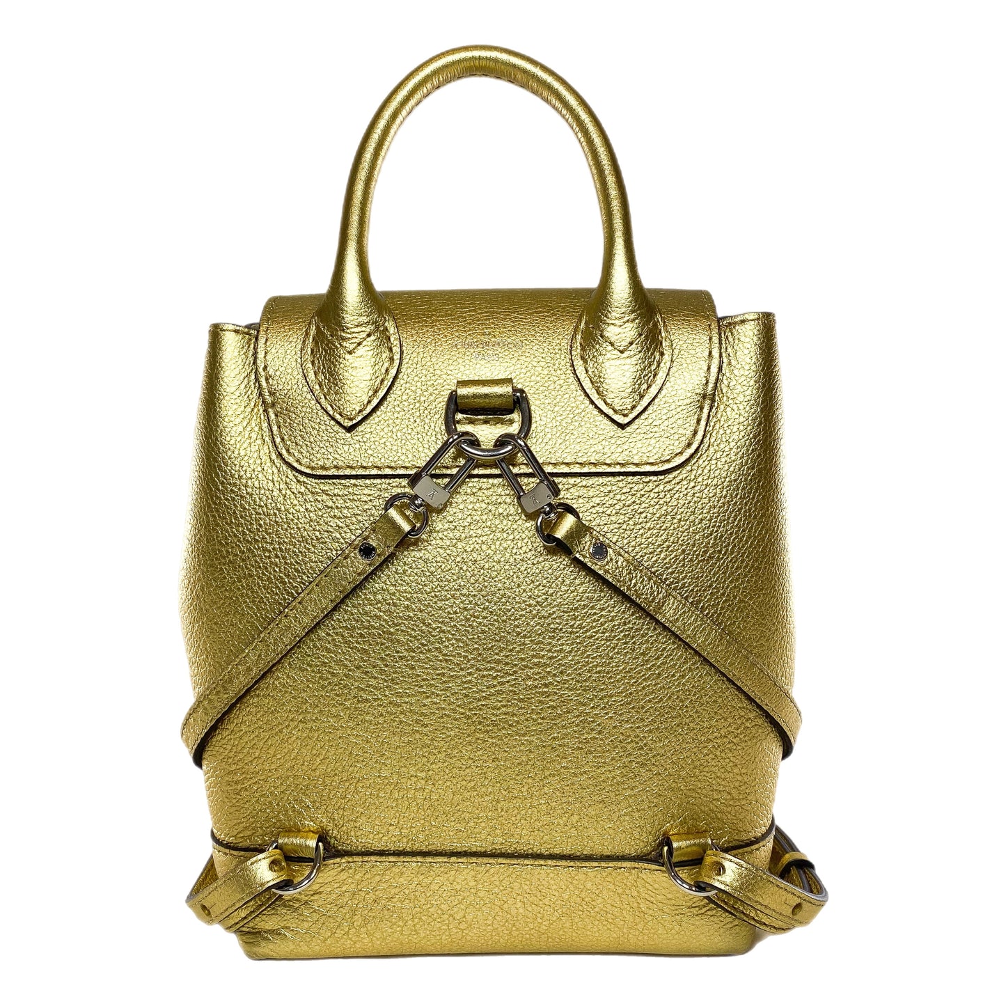 Louis Vuitton Metallic Gold Lockme Mini Backpack