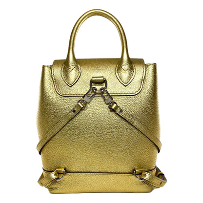 Louis Vuitton Metallic Gold Lockme Mini Backpack