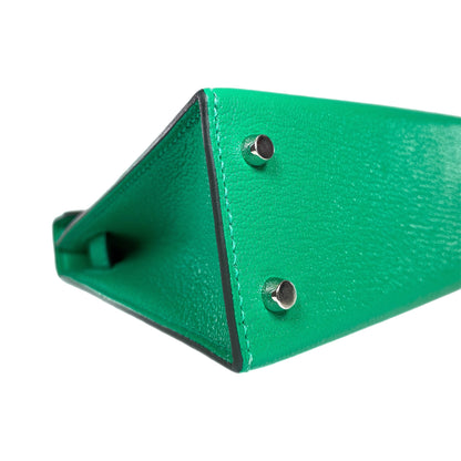 Hermes Mini Kelly 20 Menthe Chevre Palladium Hardware