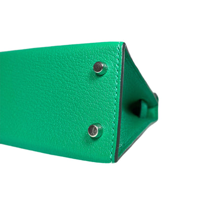 Hermes Mini Kelly 20 Menthe Chevre Palladium Hardware