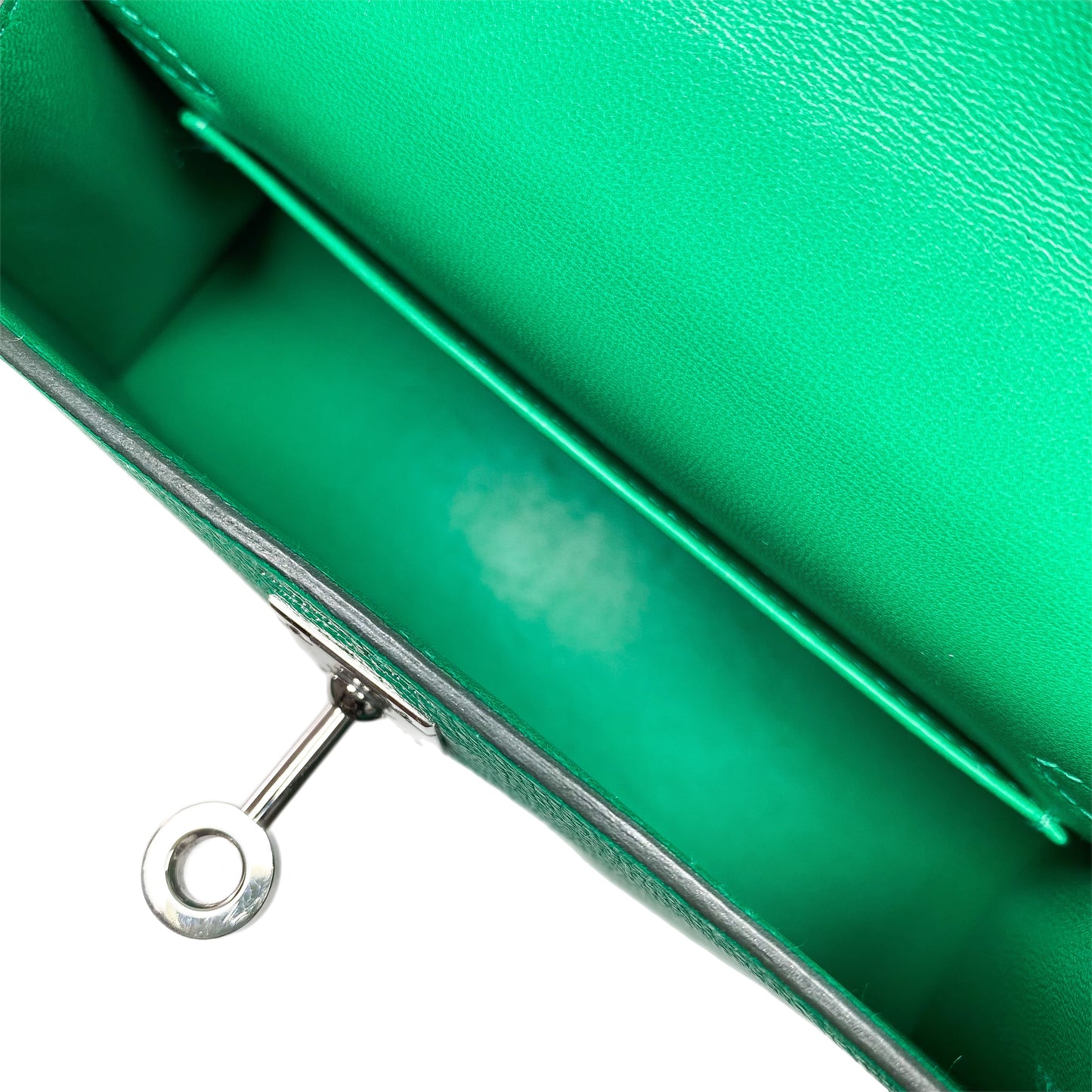 Hermes Mini Kelly 20 Menthe Chevre Palladium Hardware