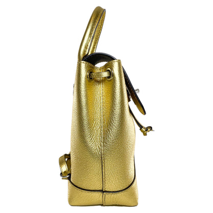 Louis Vuitton Metallic Gold Lockme Mini Backpack